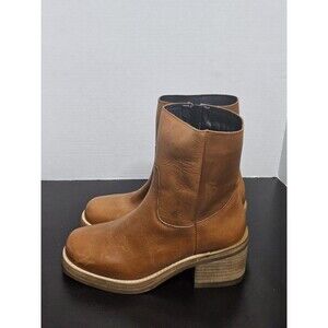Sz 8m - New Dingo Roxy Tan Leather Bootie Women’s Boots - Retail $246